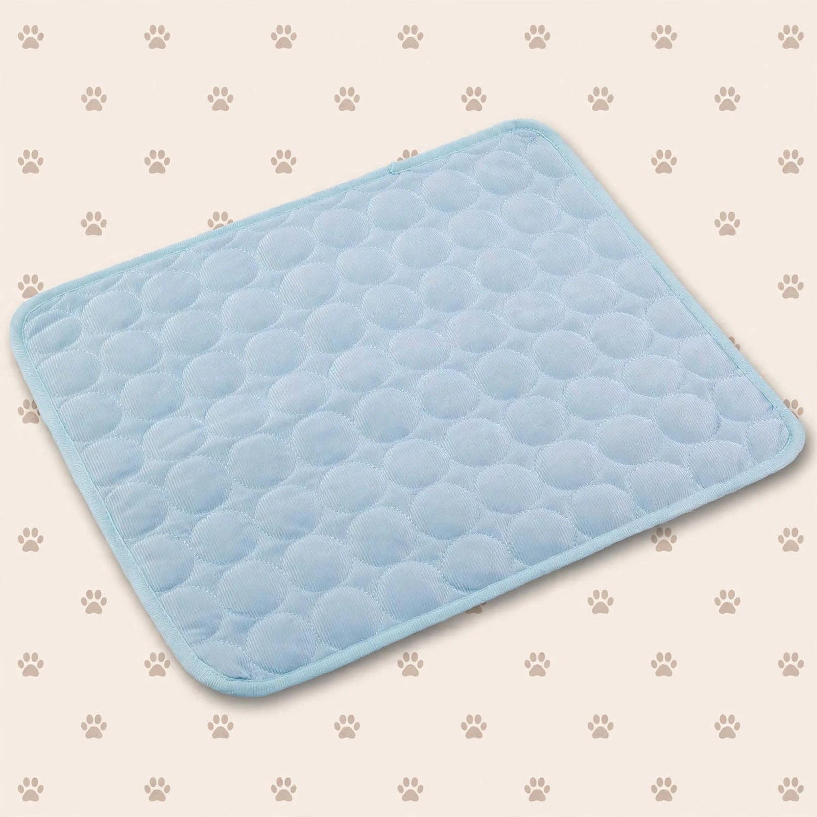 Tapis de refroidissement bleu clair pour animaux, sans électricité