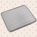 Tapis rafraîchissant gris clair pour animaux de compagnie, été