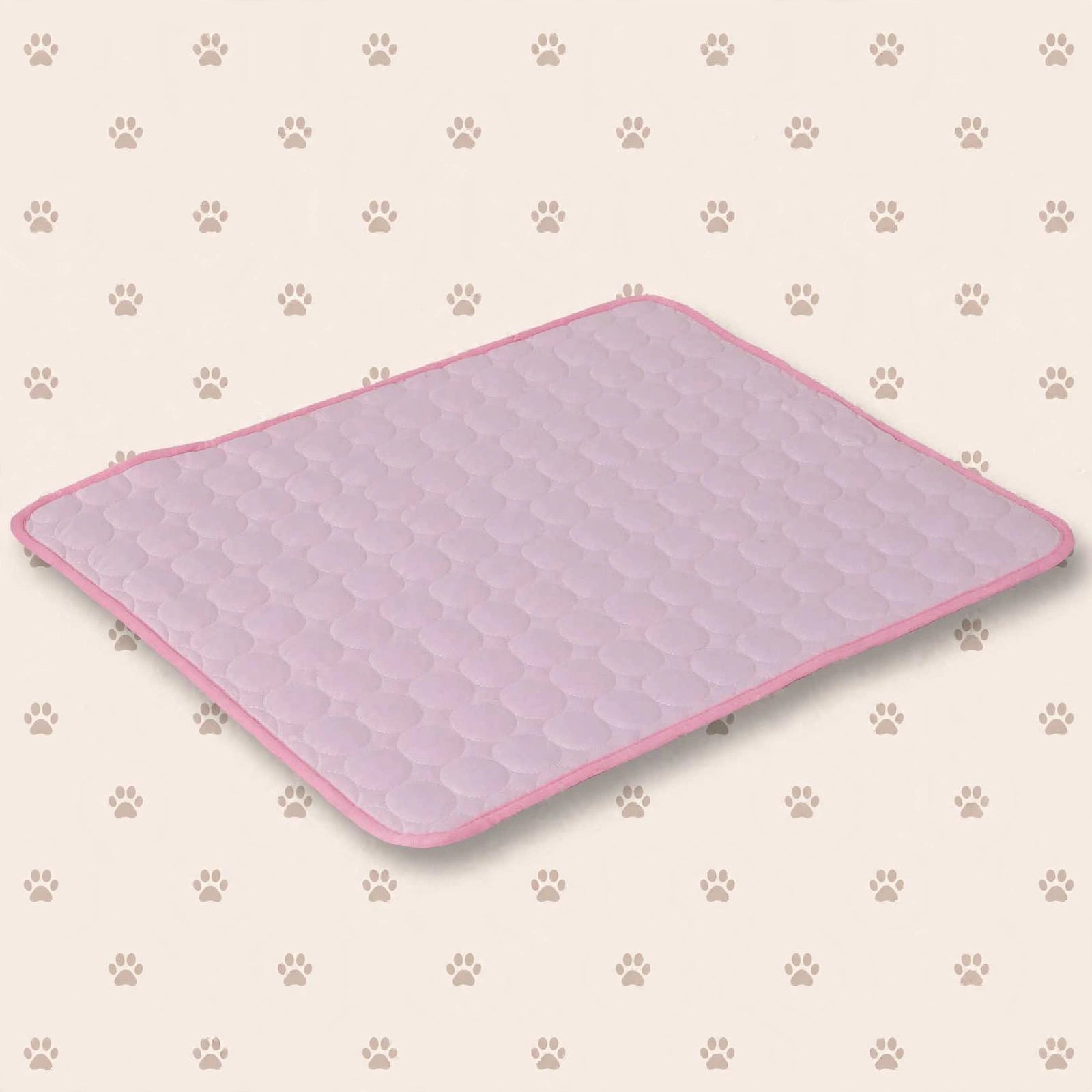 Tapis rafraîchissant rose pour chat et chien, format compact