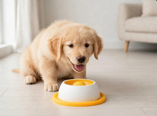 Jouet Distributeur de Friandises pour Chien – Mangeoire Lente Anti-Glouton pour Chiot