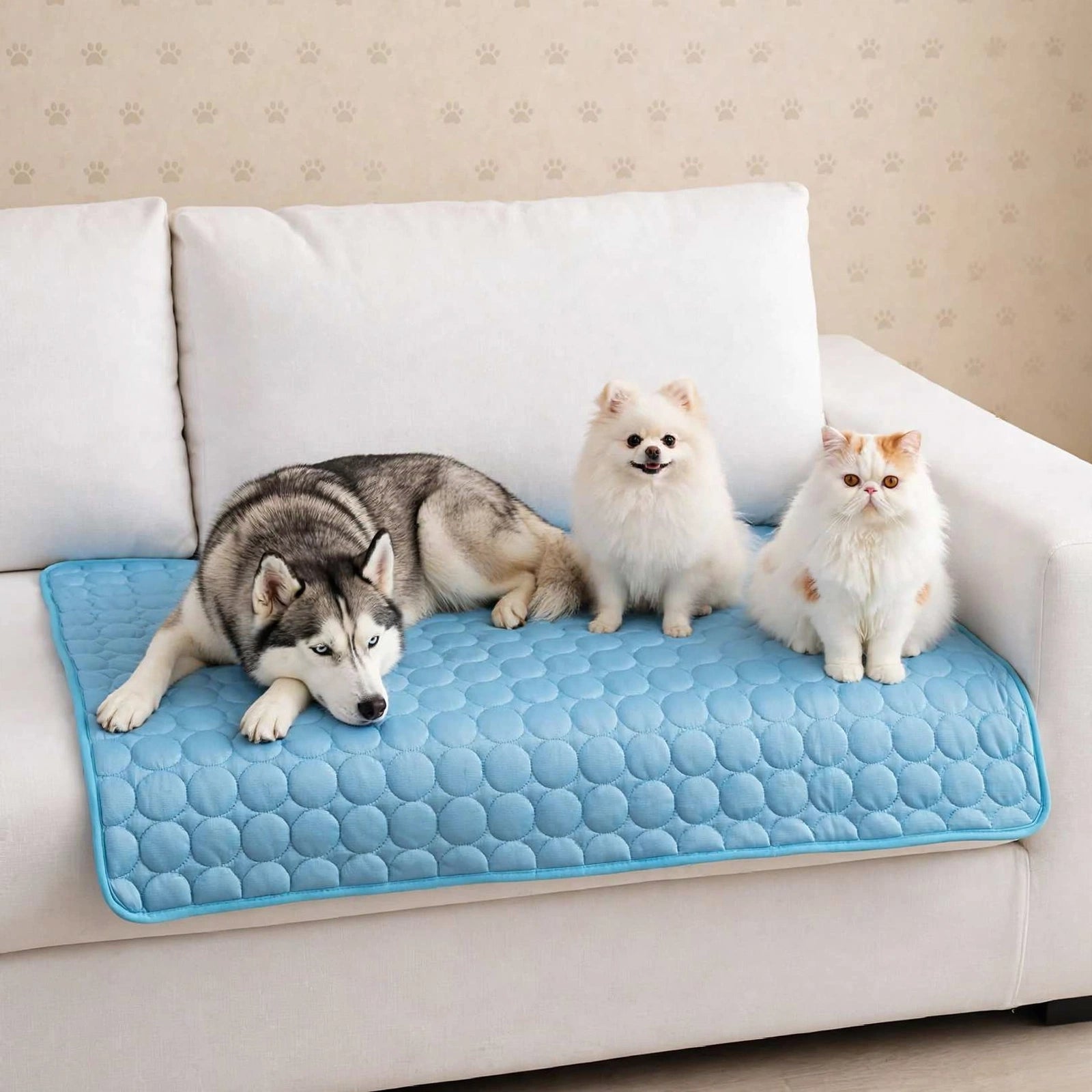 Tapis rafraîchissant premium pour chien et chat, gel auto-activant