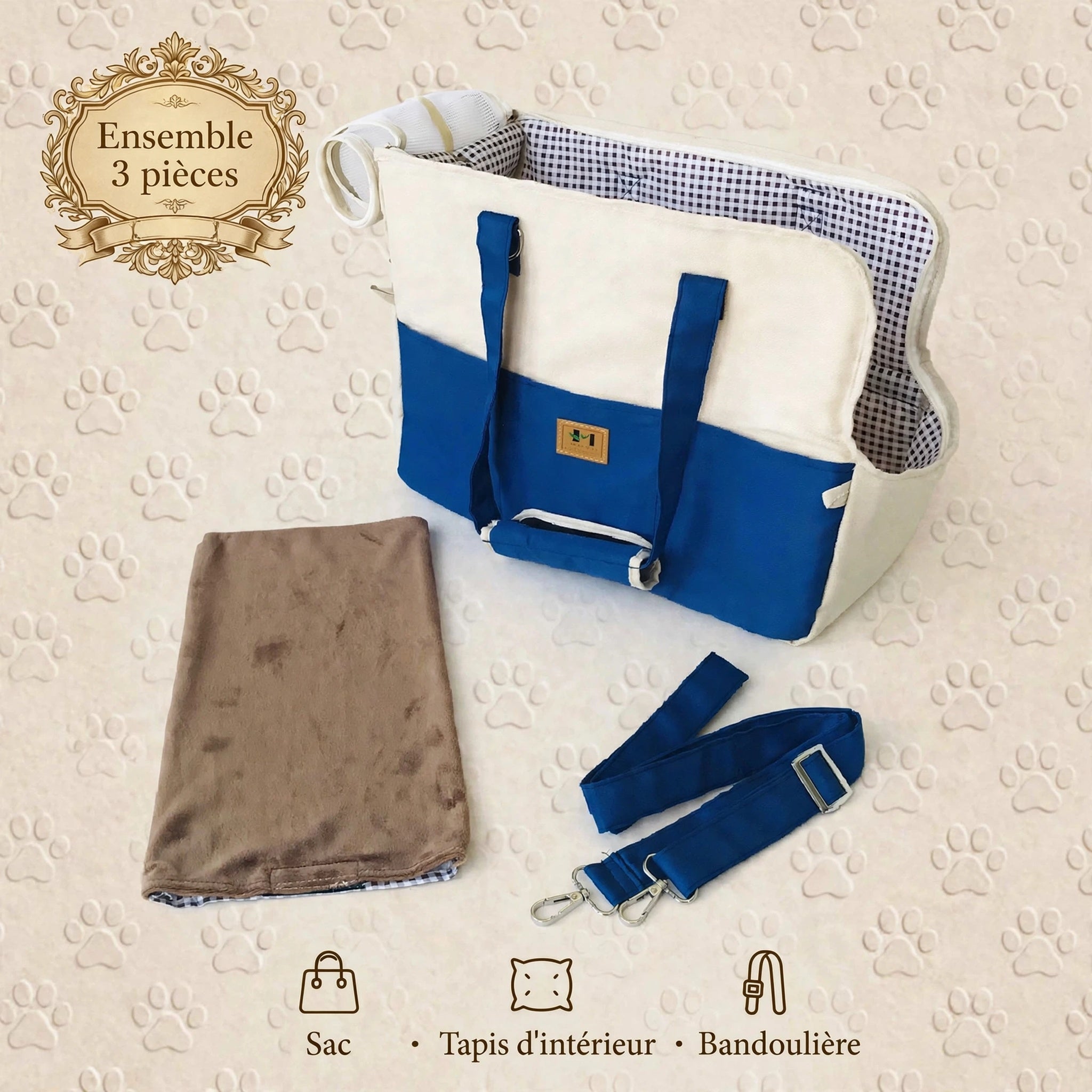 Sac de Transport Respirant pour Chien et Chat – Format Voyage