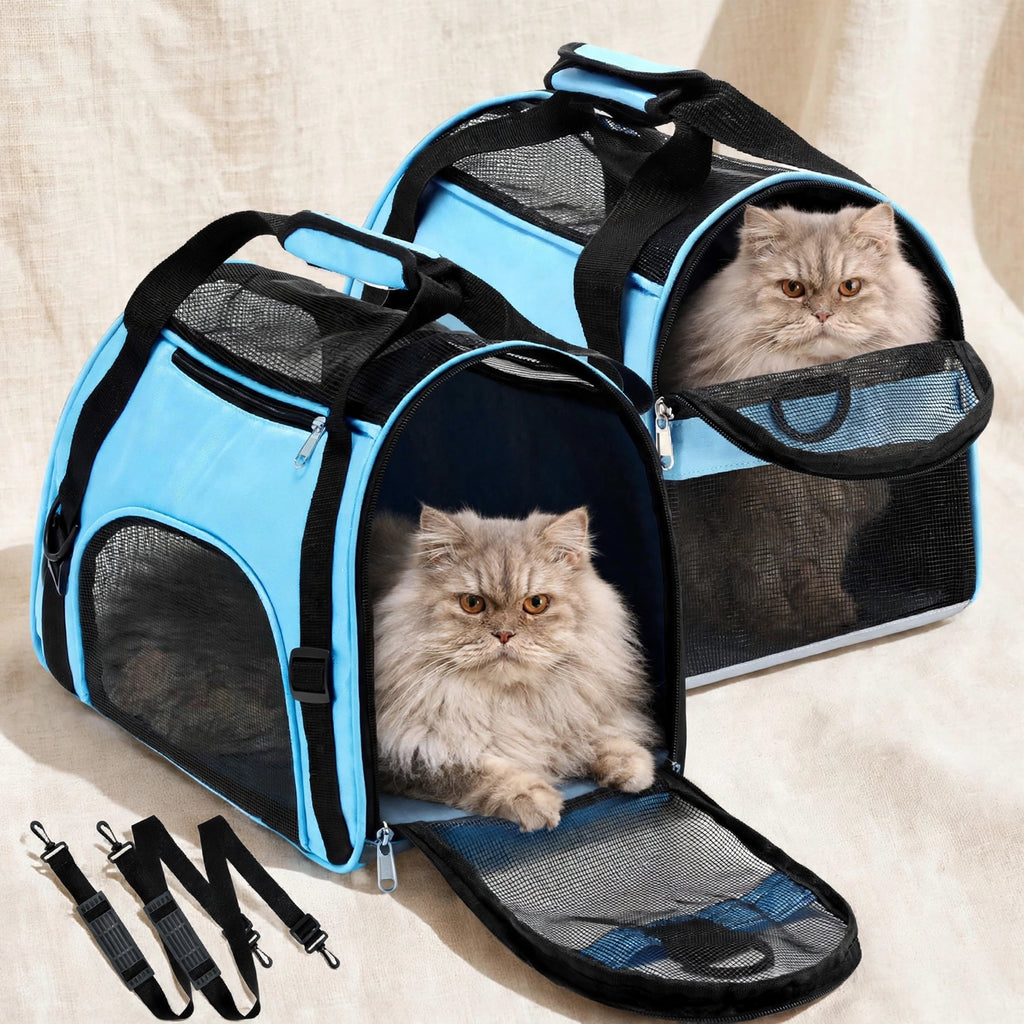 Sac de Transport Pliable pour Chat et Petit Chien – Mesh Respirant