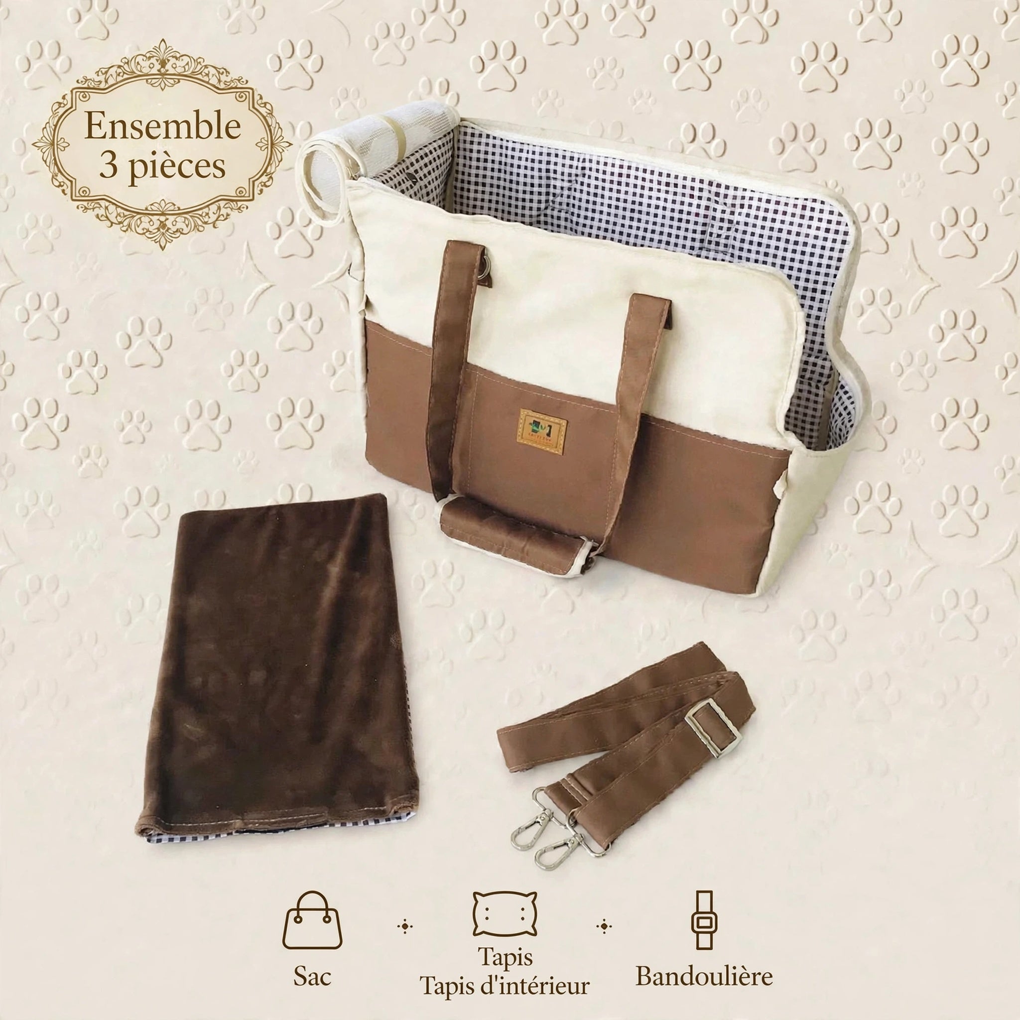 Sac de Transport Respirant pour Chien et Chat – Format Voyage