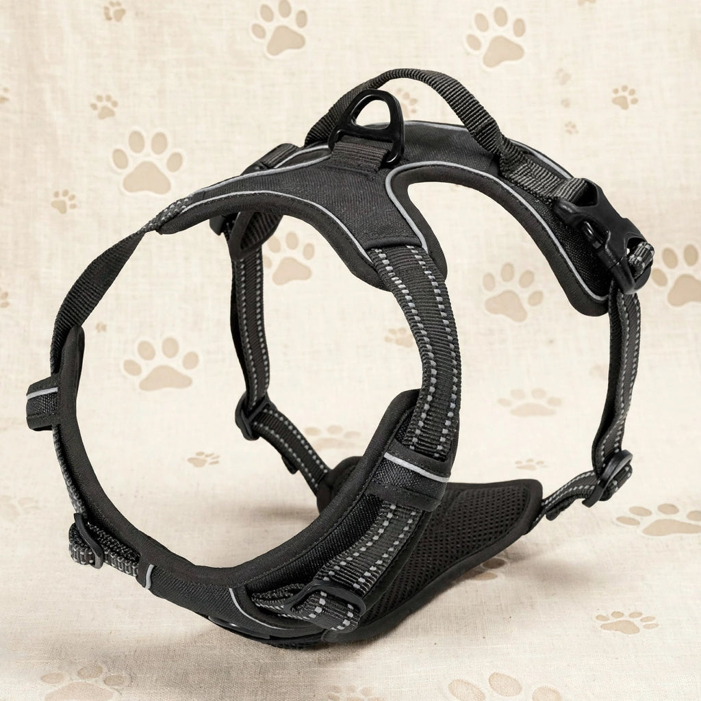 Harnais Chien Réglable Réfléchissant – Respirant Sans Traction S M L XL