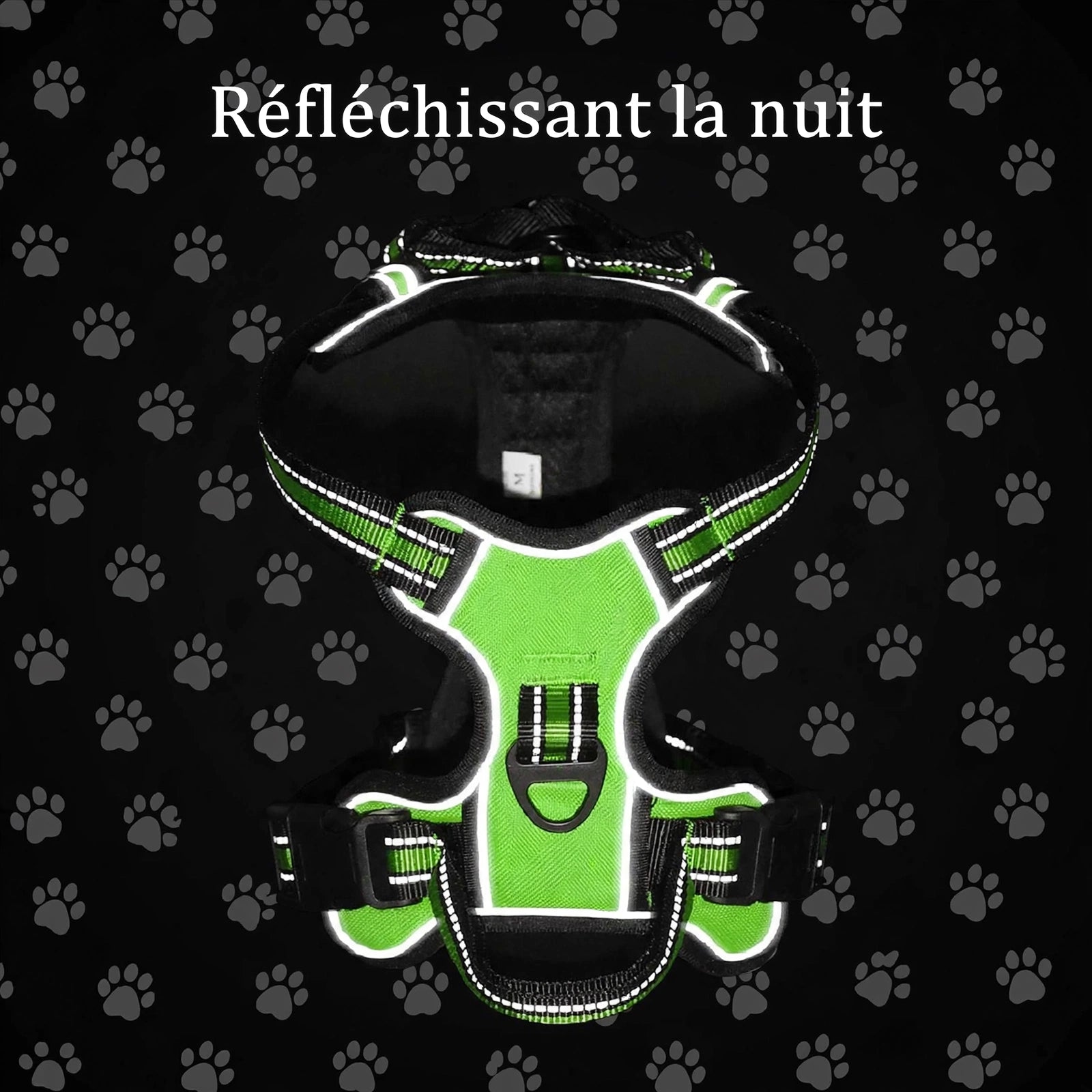 Harnais Chien Réglable Réfléchissant – Respirant Sans Traction S M L XL